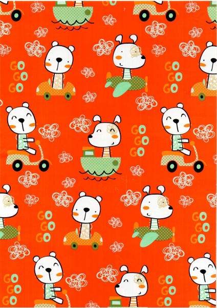 Бумага для упаковки 1,5x0,7 м в ассортименте Happycom International