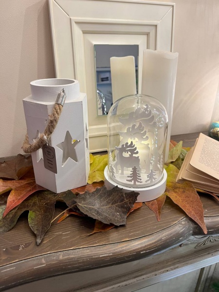 Декорація новорічна Blachere Світильник Олені 3 ламп 18 см 