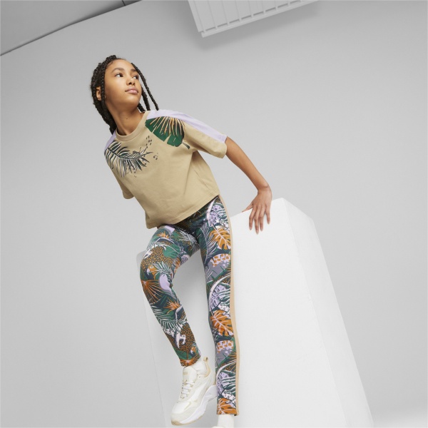 Футболка Puma T7 VACAY QUEEN GRAPHIC TEE G 53866989 р.176 бежевый