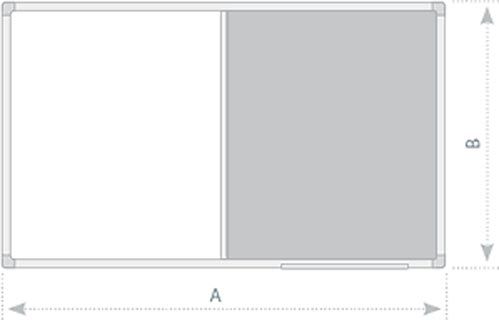 Доска комбинированная 2х3 Combi ALU23 60x90 см TCASC96 