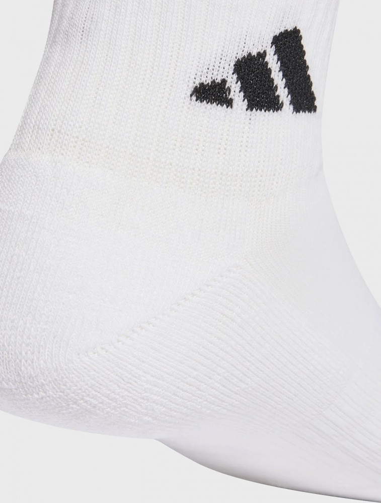 Шкарпетки Adidas C ESS ANK 3P WHITE/WHITE/BLACK JZ0523 р.38-42 білий 3 шт.