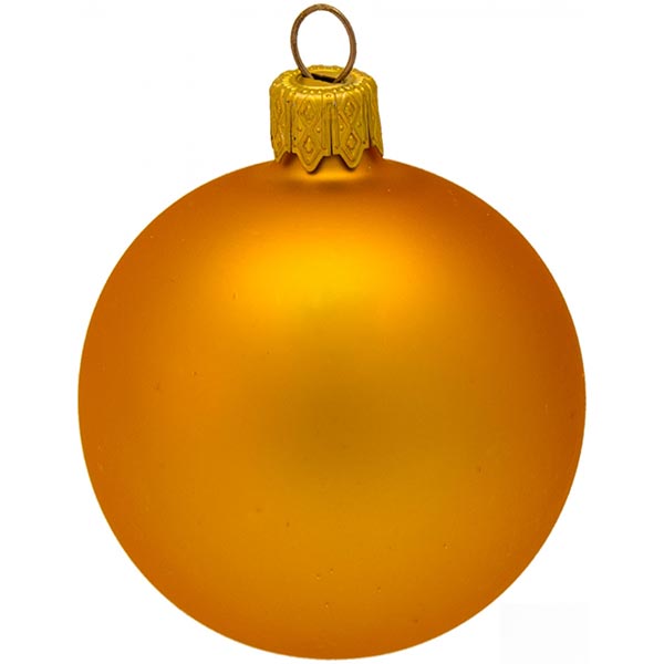 Шар стеклянный d50 желтый