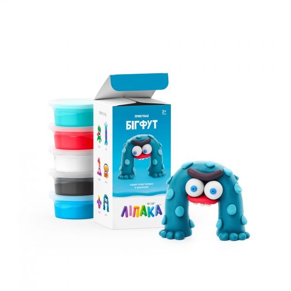 Интерактивный игровой набор Липака Пластилин с приложением Claymate Бiгфут MAE006