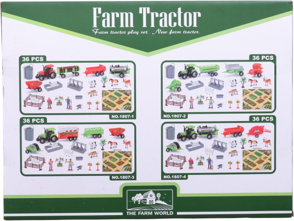 Ігровий набір Shantou х36 шт. ферма 45х34 см червоний JY301557