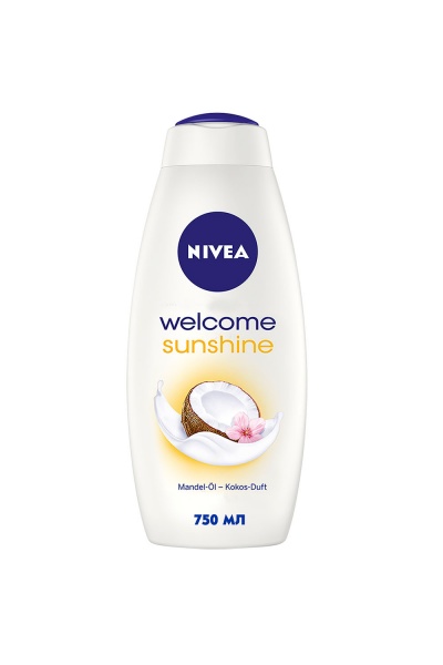 Крем-гель для душа Nivea и пена для ванны «Крем и кокос