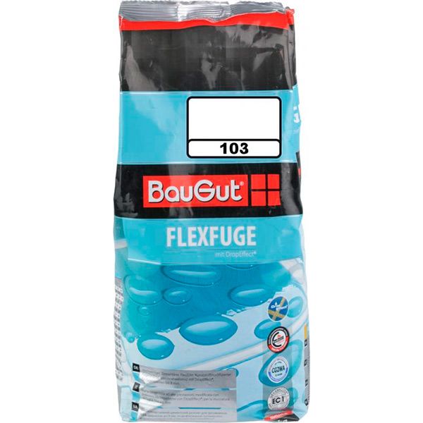 Фуга BauGut flexfuge 103 2 кг білий місяць