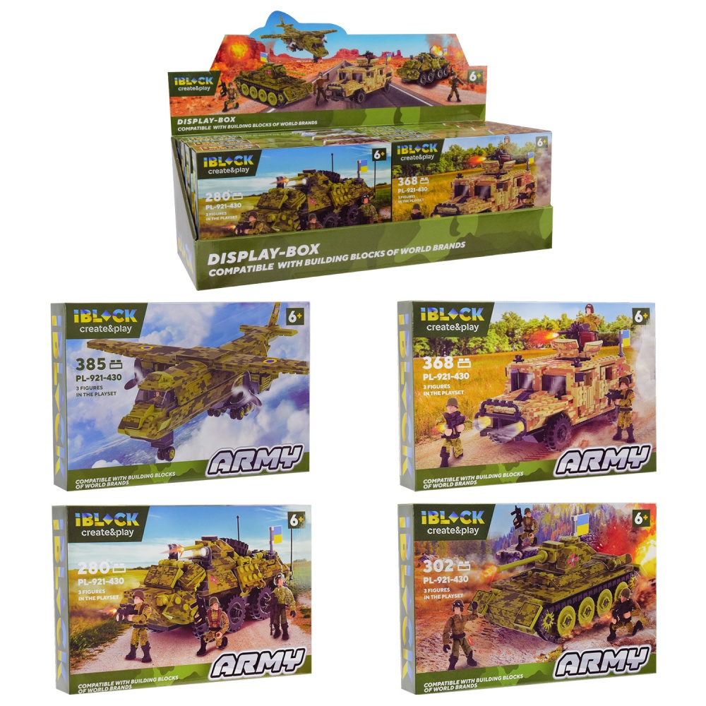 Конструктор Shantou Армія IBLOCK 4 види в ассортименті PL-921-430
