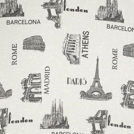 Ткань тюлевая FAN FHP014B/280 LPech ut под лен белая 