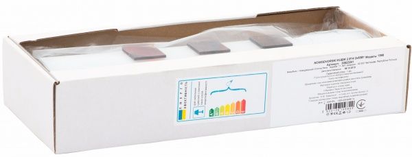 Светильник настенный Nowodvorski KUBIK 2 2x60 Вт E14 белый с красным 1568 