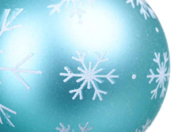 Набор елочных шаров Снежинка d 80 мм 6 шт./уп.