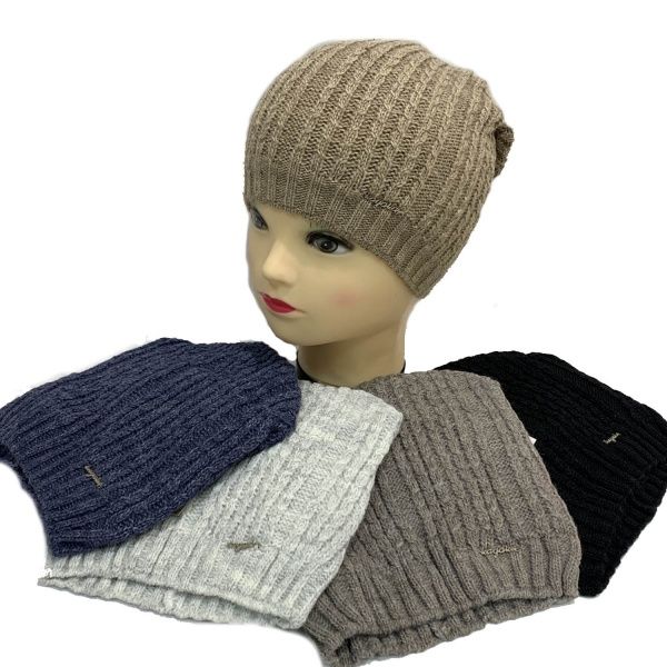 Шапка для девочек р.52-54 синий 806 