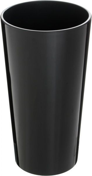 Горшок пластиковый Lamela Лилия круглый 34,4л черный/черный 