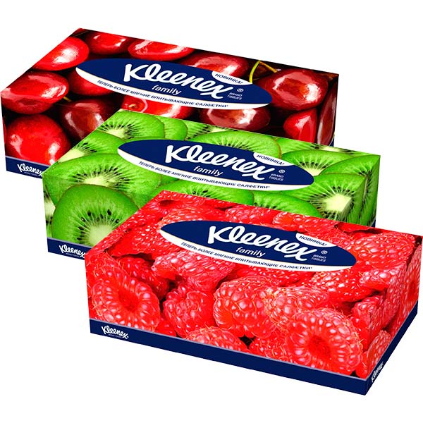 Серветки гігієнічні у коробці Kleenex Family 150 шт.