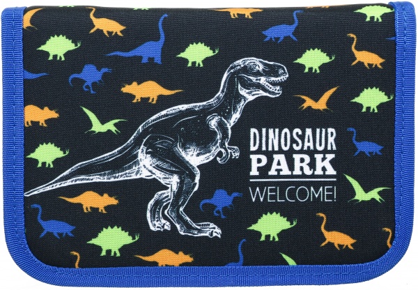 Пенал школьный Dino Парк Динозавров Lider разноцветный