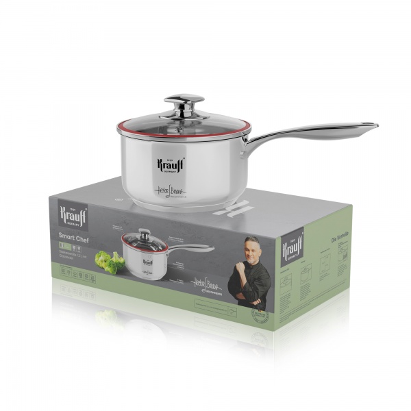 Ковш с крышкой Smart Сhef mini 1,2 л 26-238-068 Krauff