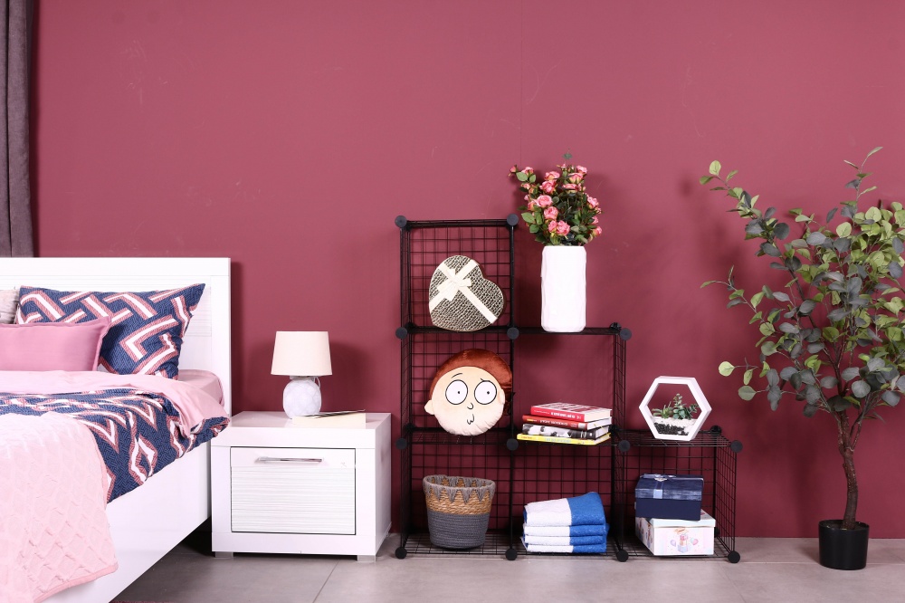 Стеллаж проволочный куб metal сubes storage 6 полки 1105х750х370 мм черный