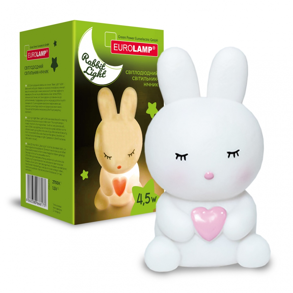 Нічник Eurolamp 4,5 Вт білий NL-4,5W/27(RL)