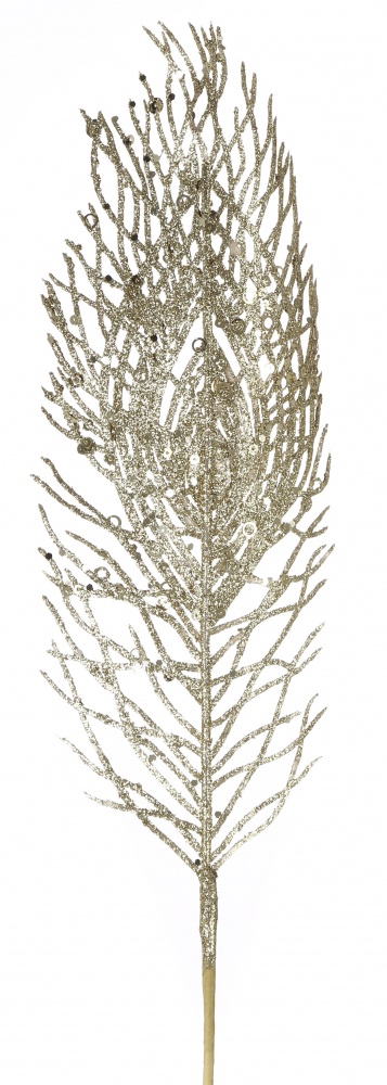 Гілочка декоративна перо колір в асорт пласт. 50 см EPI-EYK38534