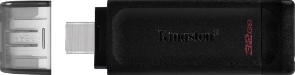 Флеш-пам'ять USB Kingston DT70 TYPE-C 32 ГБ USB 3.2 black (DT70/32GB) 