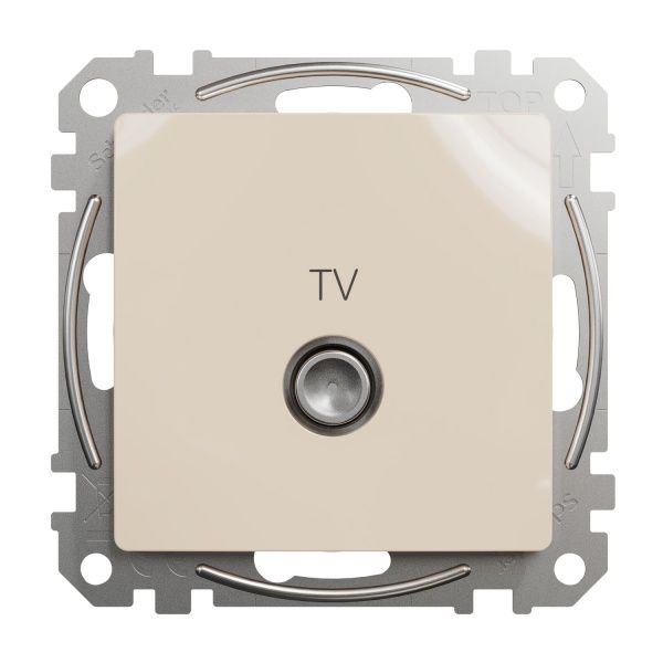 Розетка TV оконечная Schneider Electric Sedna Design без шторок без крышки бежевый SDD112471