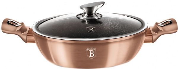 Сотейник із кришкою Metallic Line ROSE GOLD Edition 3,8 л BH 1519N Berlinger