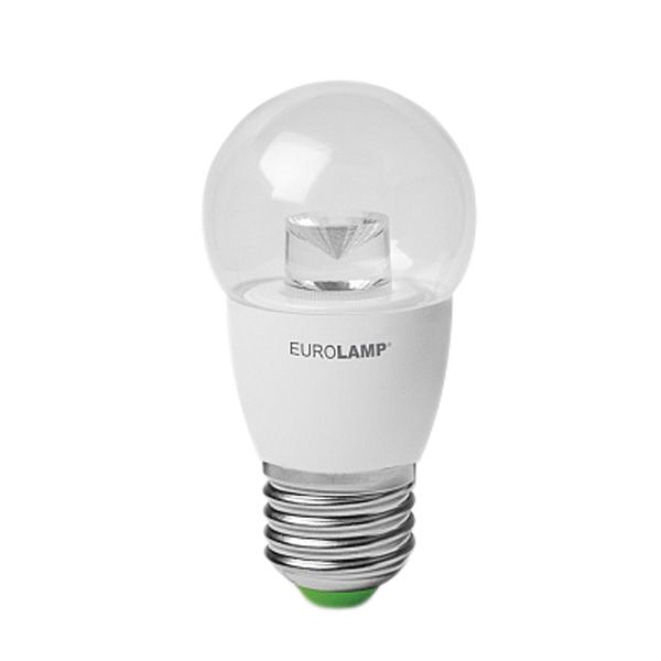 Лампа LED Eurolamp G45 5 Вт E27 3000К прозора тепле світло
