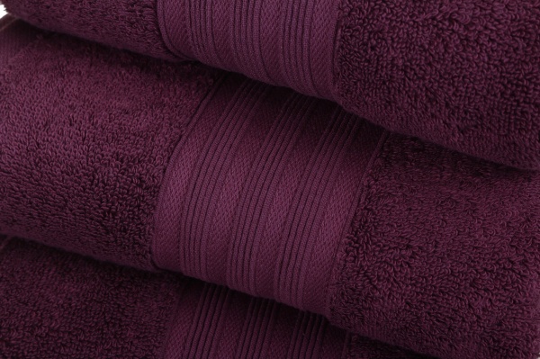 Рушник 011 Plum 70x140 см сливовий ABC 