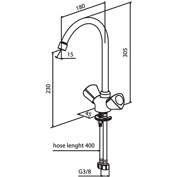 Змішувач для кухні Damixa Object 340000000