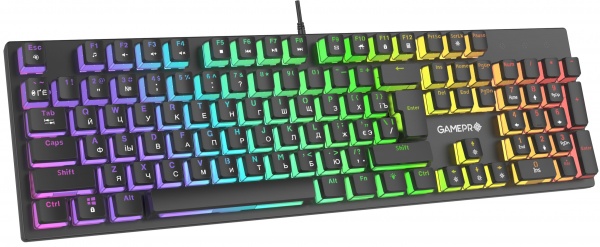 Клавіатура ігрова GamePro (MK85B) MK85B Blue Switch RGB black 
