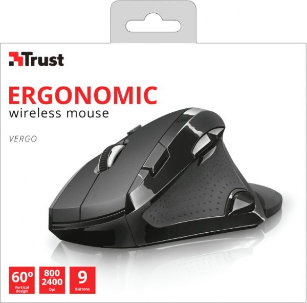 Мышь Trust Vergo Wireless Ergonomic Comfort 21722 