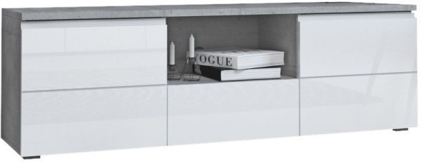 Тумба під ТВ MEZO 140 білий / вудкон 