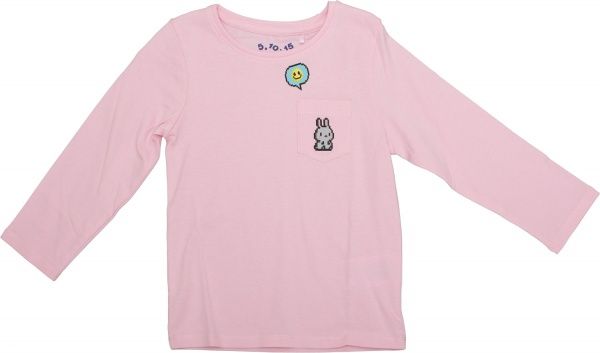 Футболка для девочек 5.10.15. 3H3915 р.98 розовый 