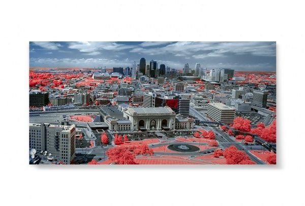 Репродукция Панорама города. Kansas 96x48 см i_96x48_00053 