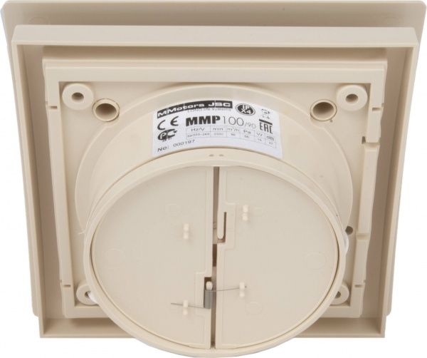 Вентилятор MMotors ММ-Р 01 квадратный бежевый сверхтонкий