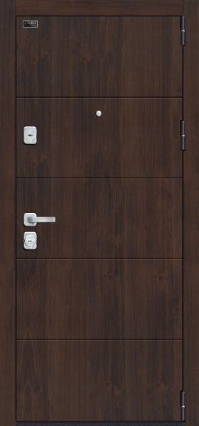 Дверь входная ElPorta M-3 4/П23 almon / bianco veralinga / лунный камень 2050х980мм левая