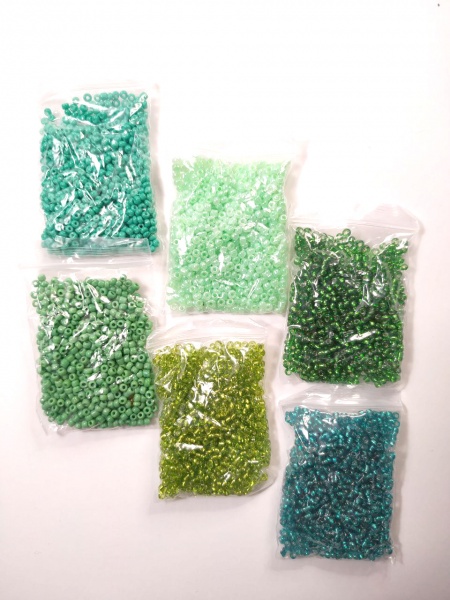 Набор, техника создание украшений 6 цветов/зеленый Рич-Ленд