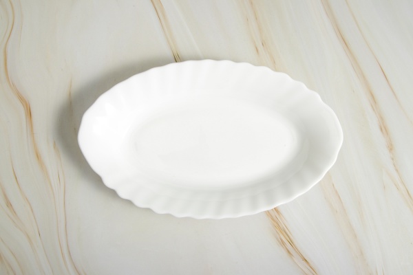 Блюдо овальне V-225W-F Blanco Wave 225 мм Vittora 