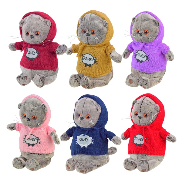 Мягкая игрушка кот Басик 28 см в ассортименте CA2302
