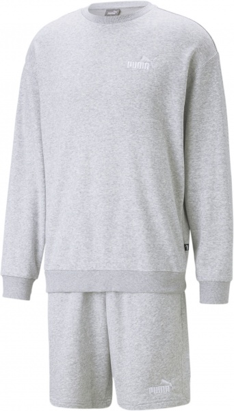 Спортивний костюм Puma RELAXED SWEAT SUIT LIGHT GRAY HEATHER 67330804 р.L сірий