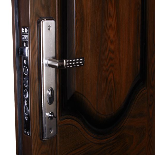 Дверь входная К550-2 дуб темный 2050х860мм левая