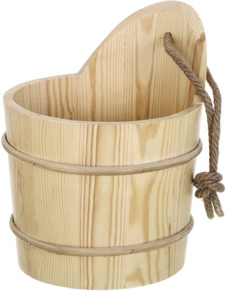 Набор для сауны шайка с черпаком 5 л KD-005B