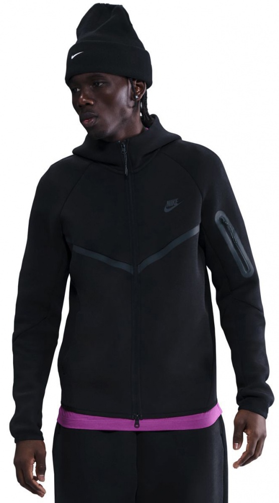 Джемпер Nike M NK TCH FLC FZ WR Hoodie HV0949-010 р.S чорний
