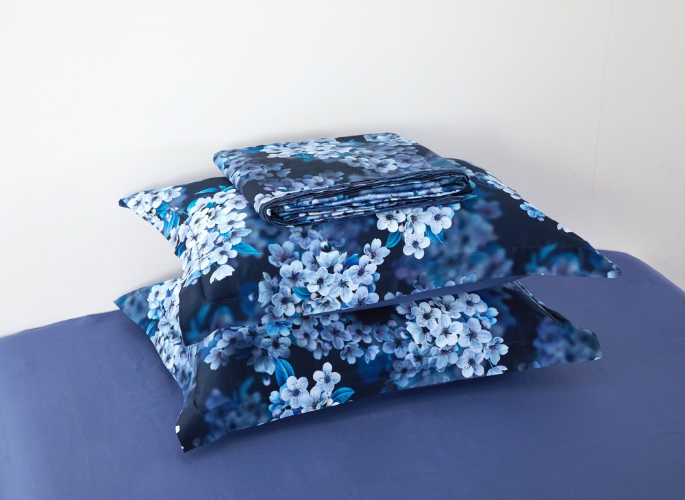 Комплект постельного белья Taseko 2 синий La Nuit