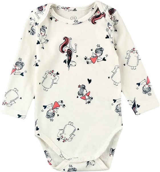 Боди детское Фламинго 2 шт. р.74 молочный 449-222 