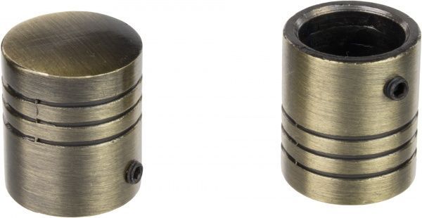 Наконечник Zilinder Gardinia Memphis набірний d16 мм антична латунь 