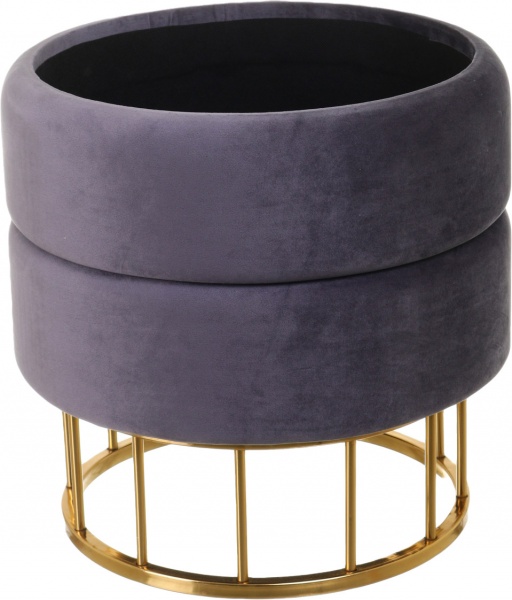 Сундук-пуф для хранения Laurent темно-серый 37,5х37,5х41 см 