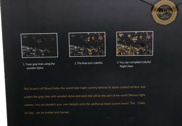 Скретч-картина Каппадокия 40,5x28,5 см 