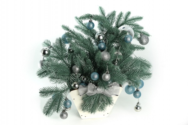 Декорация новогодняя Кашпо Рождественское чудо 4175 