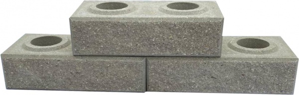 Кирпич гиперпрессованный LEGO-FASAD колотый серый