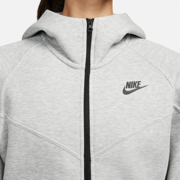Джемпер Nike W NSW TCH FLC WR FZ HDY FB8338-063 р.XS сірий